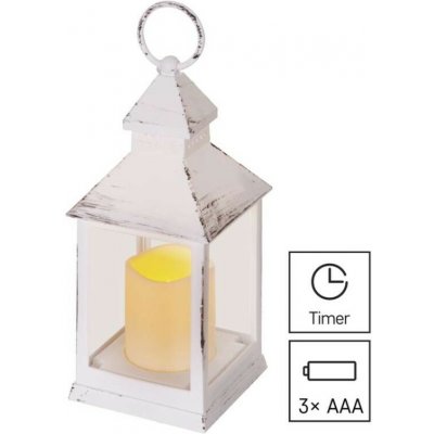 Emos LED Vánoční dekorace LED/0,7W/3xAAA lucerna bílá | EMS488 – Hledejceny.cz