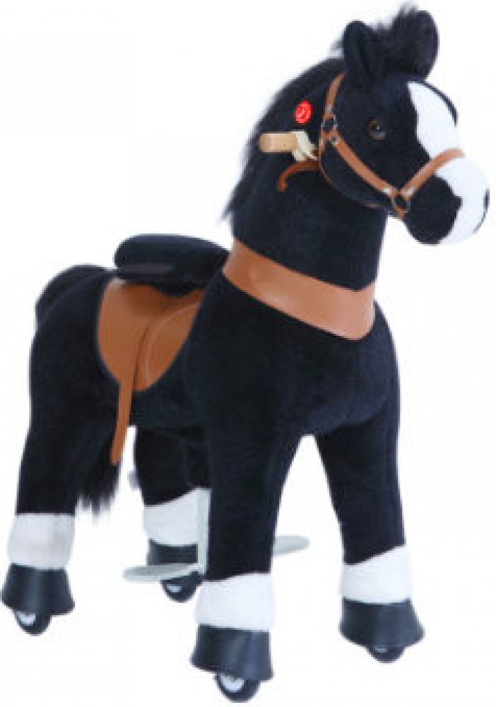 Houpací koně PonyCycle black s brzdou a zvukem velký