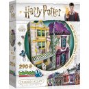 3D puzzle Wrebbit 3D puzzle Harry Potter Madam Malkinová Oděvy pro každou příležitost a Zmrzlinářství Florea 290 ks