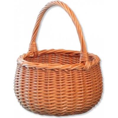 OVČÍ VĚCI Proutěný košík přírodní - malý kulatý Ø 20 cm – Zboží Dáma