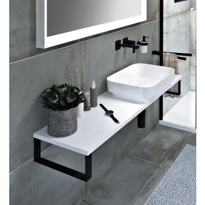 Sapho Plato deska Rockstone 60 x 2,4 x 36 cm bílá mat PL066-0101 – Zboží Dáma