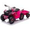 Elektrické vozítko mamido Dětská elektrická čtyřkolka s přívěsem růžová