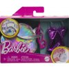Výbavička pro panenky Barbie Premium Fashion kostým plavky fialové