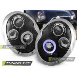 Tuning-Tec Přední čirá světla BMW Mini I One | Cooper | Cabrio (2001 - 2008) - černé - Angel Eyes – Hledejceny.cz