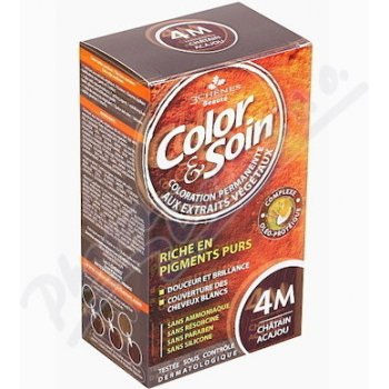 Color & Soin barva na vlasy 4M mahagonová hnědá 135 ml