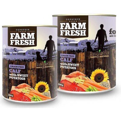 Topstein Farm Fresh Calf & Sweet Potato 0,8 kg – Zboží Mobilmania