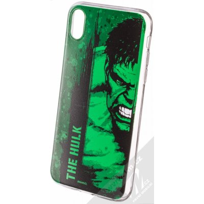 Pouzdro Marvel Hulk 001 TPU ochranné silikonové s motivem Apple iPhone XR zelené