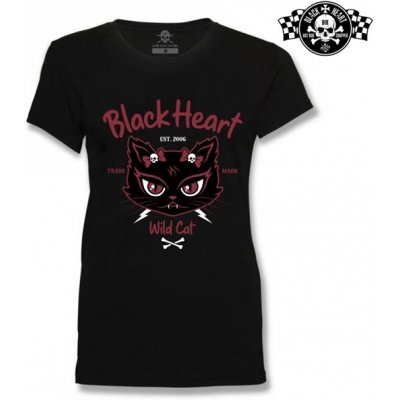 BLACK HEART WILD CAT Černá – Zboží Mobilmania