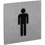 Walteco Symbol "WC-muži", 60x60mm, nerez, samolepka , 20876 – Zboží Dáma