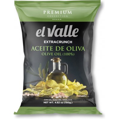 El Valle Chipsy s olivovým olejem a himalájskou solí 150 g – Zboží Dáma