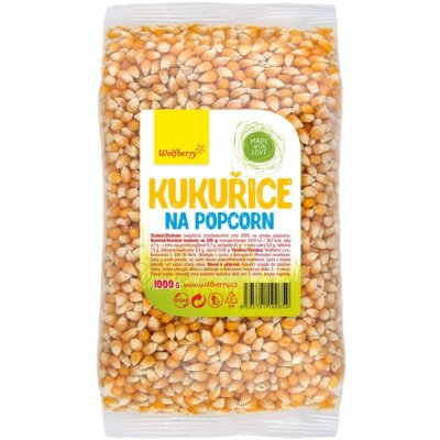 Wolfberry BIO Kukuřice na popcorn 1 kg – Zboží Mobilmania