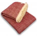 Balkanova přehoz na postel Vlněný Karandila XX vínový 220 x 200 cm – Zboží Dáma