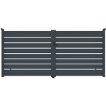 Brána G21 Reno 350x158 cm dvoukřídlá, antracitová – Hledejceny.cz