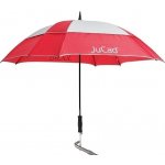 JuCad Telescopic Umbrella Windproof červená/stříbrná – Zboží Dáma