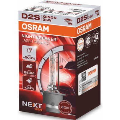 Xenon výbojka D2S Osram 12/24V XENARC NIGHT BREAKER LASER 4500K +200% – Zbozi.Blesk.cz