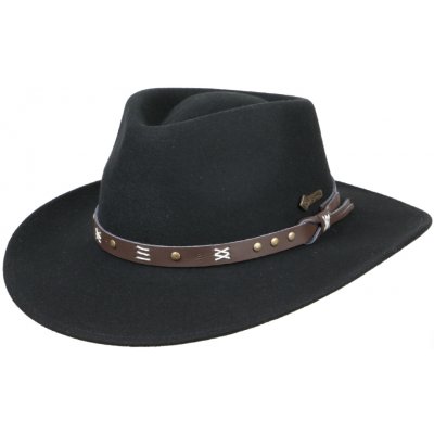 Scippis Australský černý klobouk vlněný Emerald – Zboží Dáma