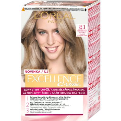 L'Oréal Excellence 8,1 blond popelavá světlá – Zboží Mobilmania