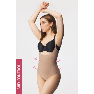 Ysabel Mora Stahovací body Blasa béžová – Zboží Mobilmania