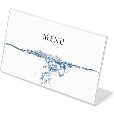 Jansen Display Plexi stojánek typu L 1/3A4 na šířku, 210 x 97 mm – Sleviste.cz