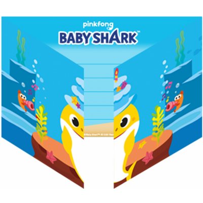 Baby Shark pozvánky na narozeniny – Zboží Mobilmania