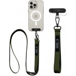Šňůrka na krk Tech-Protect C6S Crossbody popruh na mobil 2v1 zelený – Sleviste.cz