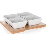 Banquet Servírovací sada Brillante Bamboo 20 x 20 cm – Sleviste.cz