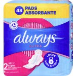 Always Ultra Super hygienické vložky Vel. 2 s křidélky 48 ks – Sleviste.cz