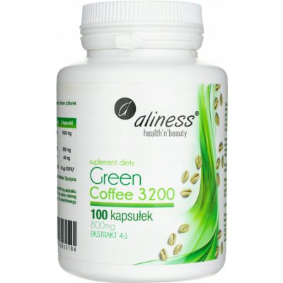 Aliness Zielona Kawa Green Coffee 3200 Hubnutí 100 kapslí – Hledejceny.cz