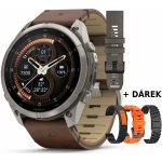 Garmin Fenix 9 Pro 51 mm AMOLED inReach Titanium Leather Band 010-04337-41 – Zboží Živě