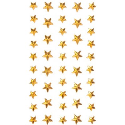 DP Craft Samolepící kamínky hvězdy zlaté 46ks – Zboží Dáma