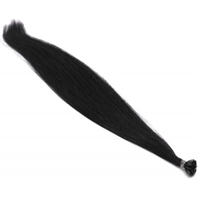 Slovanské vlasy k prodloužení keratinem 55 cm černá – Zboží Mobilmania