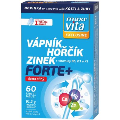 MaxiVita Exclusive Ca+Mg+Zn Forte 60 tablet – Hledejceny.cz