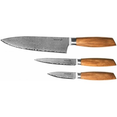 Gourmet Damascus Sada nožů G21 small box 3 ks rukojeť zebrawood 6002231 – Zboží Mobilmania