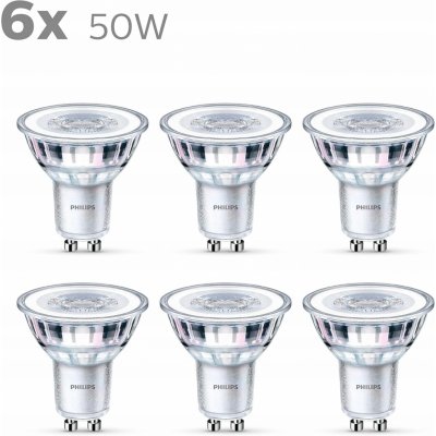 Philips LED Classic spot 4.6-50W, GU10, 2700K, set 6ks 929001215233 – Zboží Mobilmania