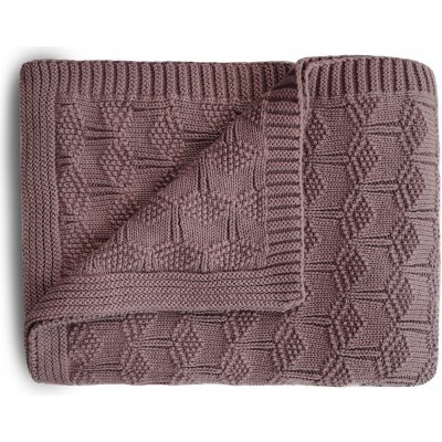 Mushie Pletená dětská deka vzorkovaná Desert Rose – Zboží Dáma