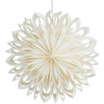 Watt & Veke Závěsná svítící hvězda Clara white 50 cm krémová barva papír – Hledejceny.cz