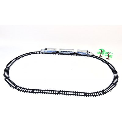 Mac Toys Vlaková dráha stříbrná 111cm – Zboží Mobilmania