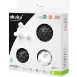 Akuku Sada senzorických míčků černobílé 4 ks – Zboží Dáma