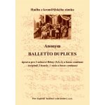 Balletto Duplices úprava Archív Kroměříž A 786 – Sleviste.cz
