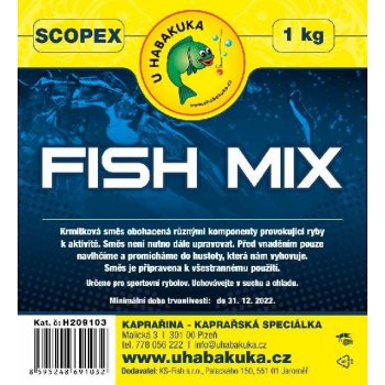 U Habakuka Krmítková směs Fish Mix 1kg Scopex