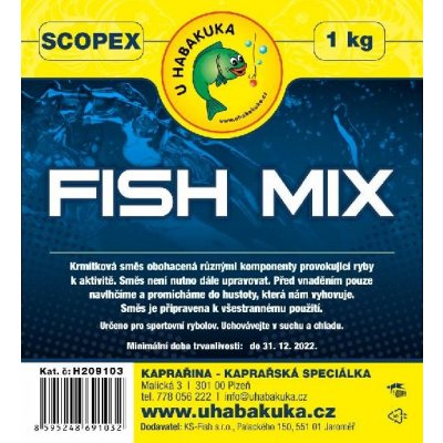 U Habakuka Krmítková směs Fish Mix 1kg Scopex