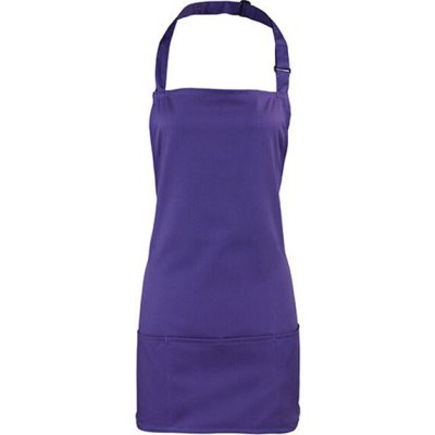 Premier Workwear Colours Gastro zástěra 2v1 PR159 Purple Pantone 7447C 60x62cm – Hledejceny.cz