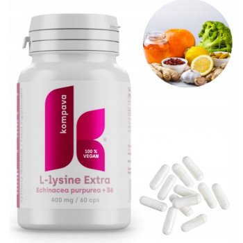 Kompava L-lysin Extra 400 mg 60 kapslí