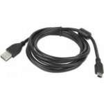 Gembird CCF-USB2-AM5P-6 USB 2.0 A-Mini B (5pin) propojovací, HQ s ferritovým jádrem, 1,8m, černý – Sleviste.cz