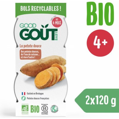 Good Gout Bio Batátové pyré 2 x 120 g – Zboží Mobilmania