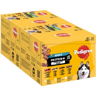 Pedigree Adult Protein Plus v želé 4 druhy 24 x 85 g – Hledejceny.cz