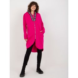 mikinové šaty na zip RV-BL-6683.00P dark pink