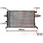 Chladič, chlazení motoru VAN WEZEL 37002272
