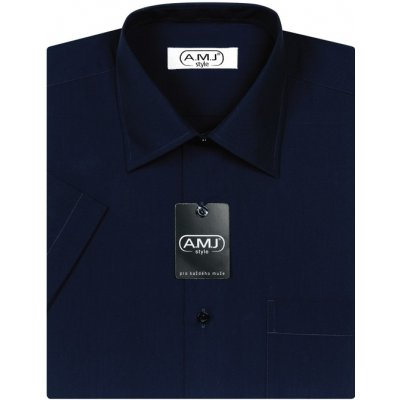 AMJ košile s krátkým rukávem JK087 tmavě modrá