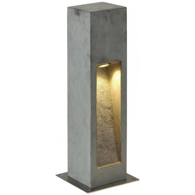 SLV 231370 ARROCK STONE LED 50 cm kamenná šedé svítidlo zahradní sloupek hranatý – Hledejceny.cz